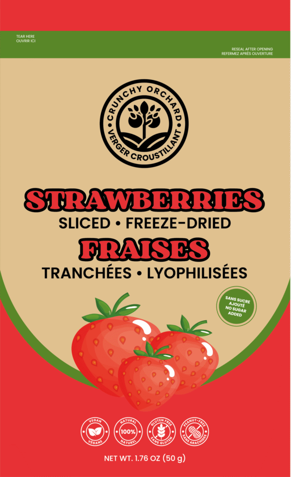 Freeze-Dried Strawberry Slices – 50g