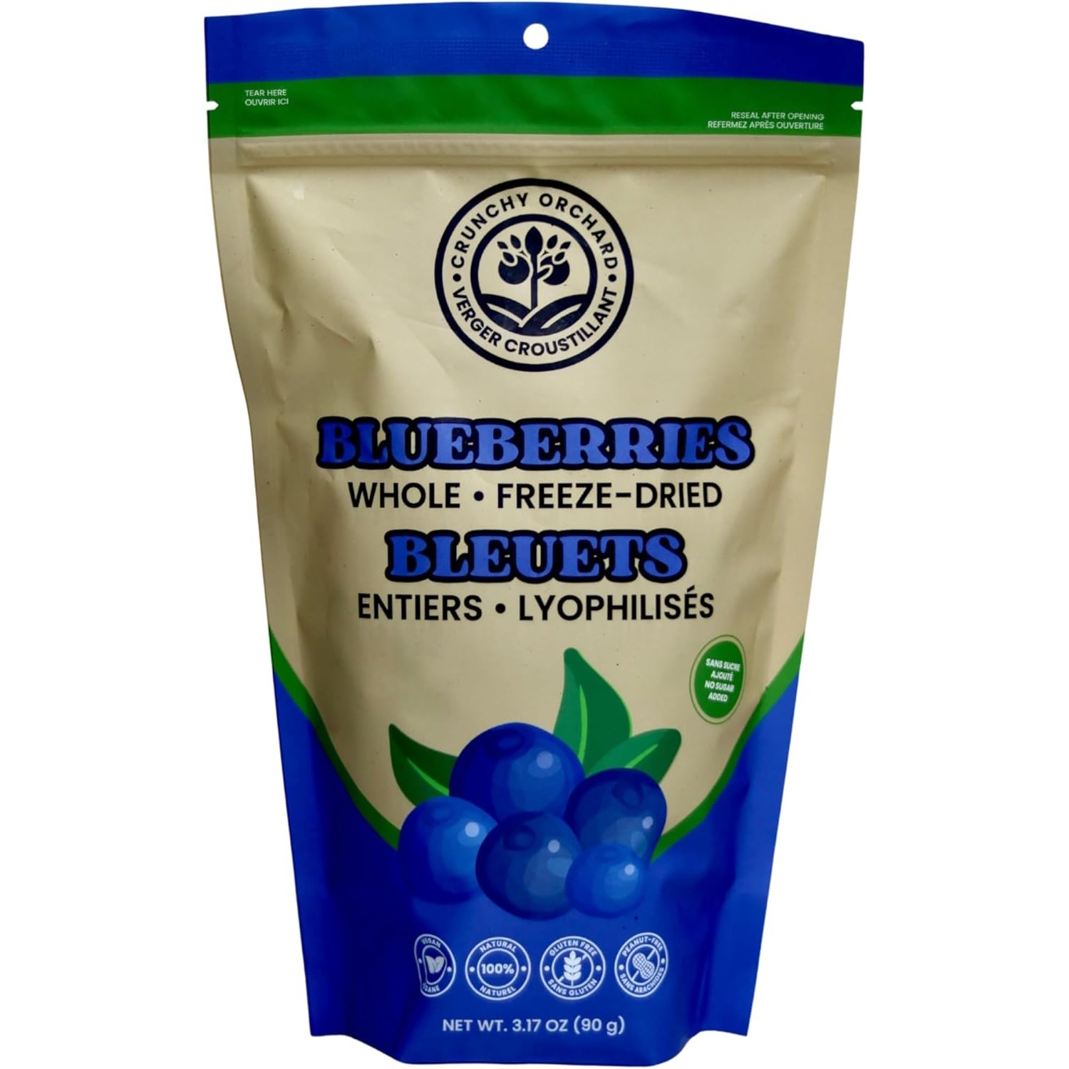 Freeze-Dried Whole Blueberries